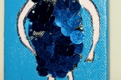 Blue-P-Lady	22.09.2012	9 x 7 cm	Acryl + Varnish auf Leinwand + Staffel