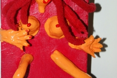 No-Body	31.10.2012	15 x 10 cm	Acryl + Figur aus Modelliermasse auf Leinwand