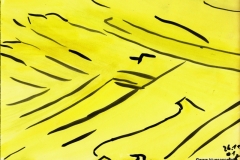 YellowWay	26.11.2001	29,4 x 21 cm 	Wasserfarbe auf Papier