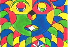ColorSmiley	21.02. -  22.02.1999	29,4 x 21 cm 	Wasserfarbe auf Papier