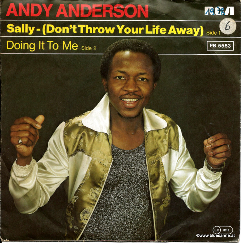 Andy Anderson ‎– Sally- (Dont Throw Your Life Away) 1978