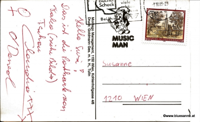 Falco Ansichtskarte 03.10.1985