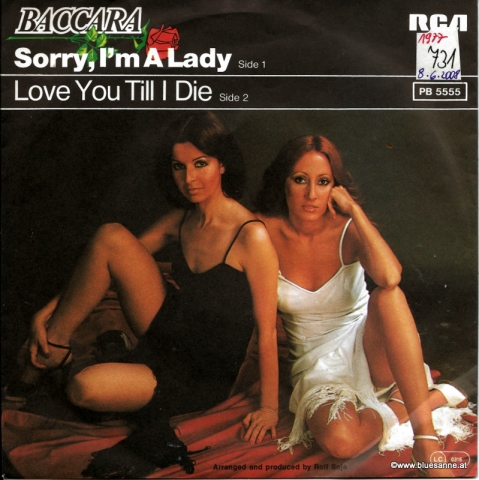Baccara ‎– Sorry, I;m A Lady 1977