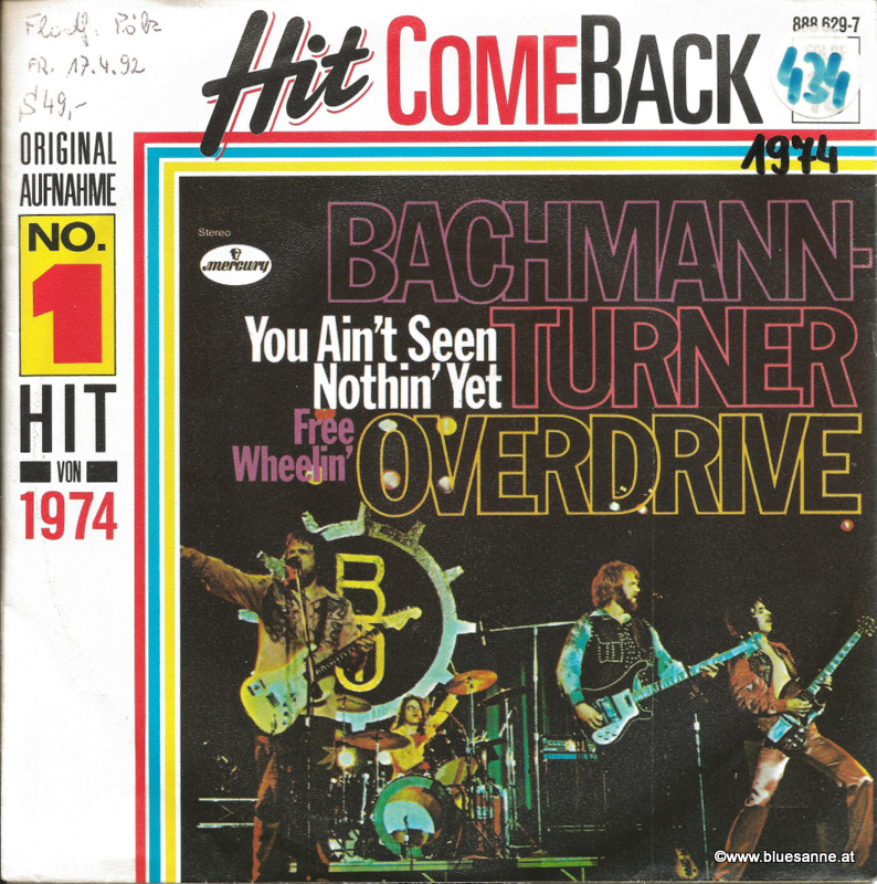 Bachmann-Turner Overdrive ‎– You Ain;t Seen Nothin´ Yet 1987/1974
