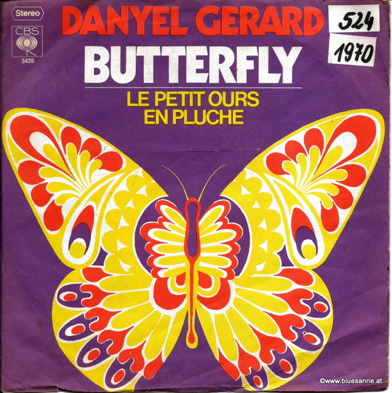 Danyel Gerard Butterfly 1970 Single