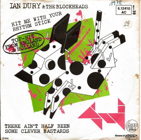 Ian Dury & The Blockheads ‎– Hit Me With Your Rhythm Stick 1979