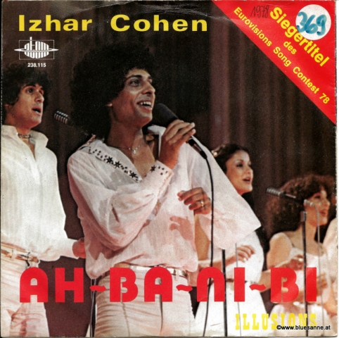 Izhar Cohen Ah Ba Ni Bi 1978 Single