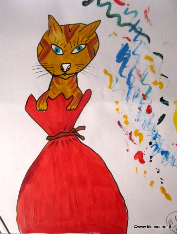 Katze im Sack	29.12.2015	32 x 24 cm		Acryl + Marker auf Papier
