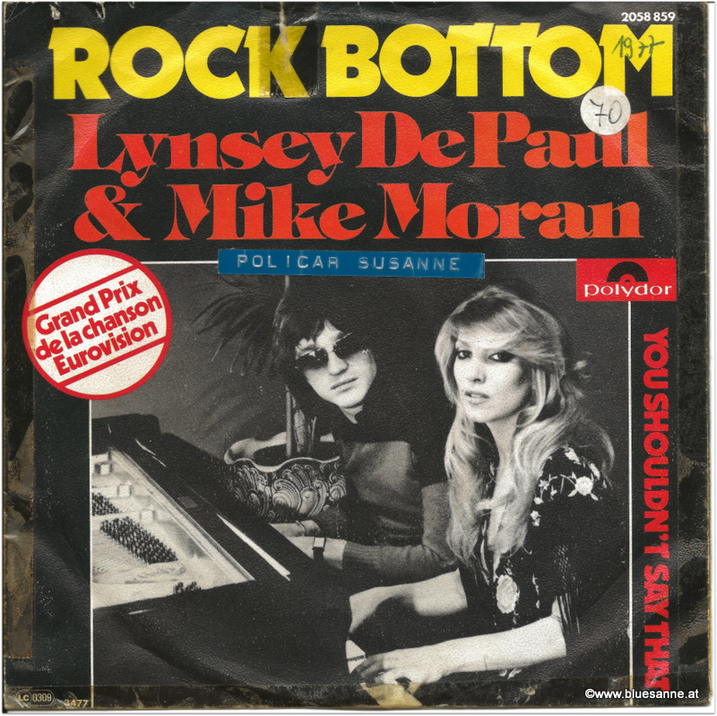 Lynsey DePaul + Mike Moran Rock Bottom 1977 Single