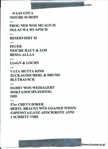 Set.List - was net wo