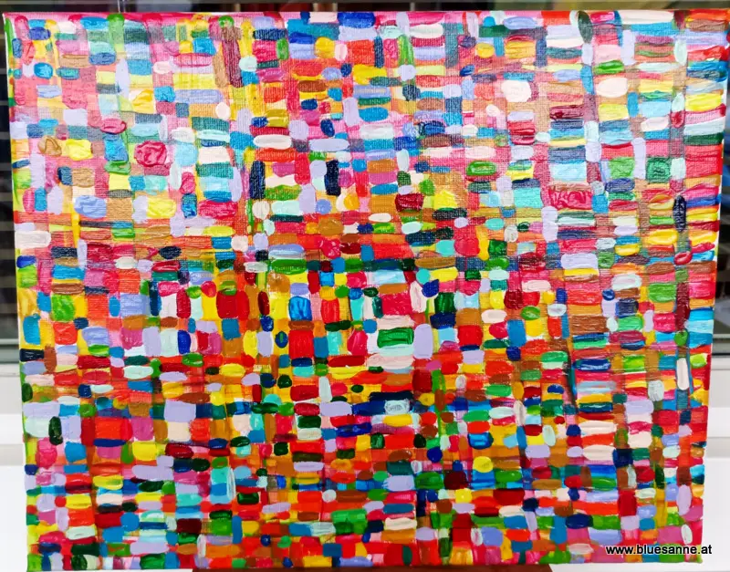 Tiny Colors 15.01. - 18.01.2025 30 x 24 cm Acryl + Lack auf Leinwand