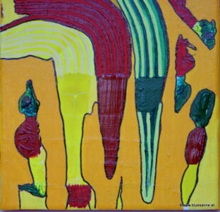 Brushing 14.08.2013 20 x 20 cm Acryl auf Leinwand