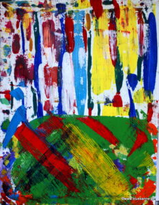 BusInRain 29.06.2013 80 x 61 cm Acryl auf Leinwand