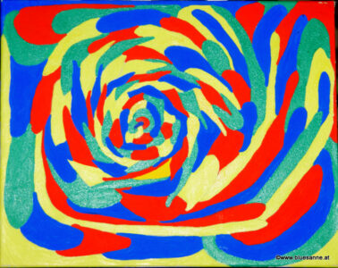 Carousel 31.01.2010 30 x 24 cm Acryl auf Leinwand