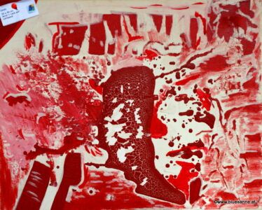 Chilli 00.00.2005 50 x 40 cm Acryl + Lack auf Leinwand