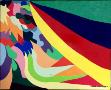 Curtain 07.03.2007 50 x 40 cm Acryl + Gouache auf Leinwand