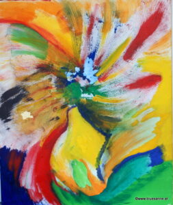 Dandelion 06.01.2007 60 x 50 cm Acryl + Gouache auf Leinwand