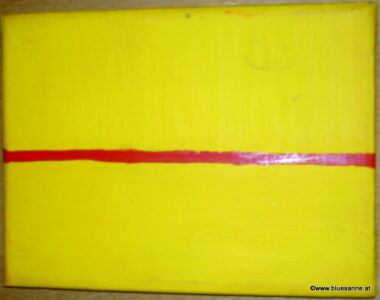 Dirty Line 24 x 18 cm Acryl + Gouache auf Leinwand