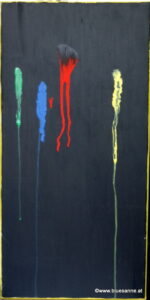 UpandDown (Down) 00.00.2009 60 x 30 cm Acryl + Gouache auf Leinwand