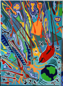 Dünn 28.05.2016-28.05.2018 70 x 50 cm Acryl auf Leinwand