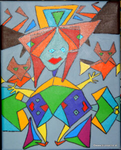 Fairys 26.08.2012 30 x 24 cm Acryl auf Leinwand