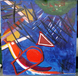 FishBone 15.04.2011 40 x 40 cm Acryl auf Leinwand