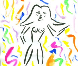 FlitterNaked 05.01.2002 29,7 x 21 cm Wasserfarbe auf Papier