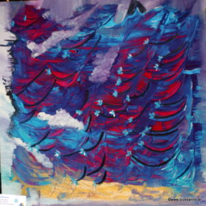 FlyFlowers 02.09.2011 50 x 50 cm Acryl auf Leinwand