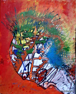 FullHead 10.09.2015 50 x 40 cm Acryl auf Leinwand