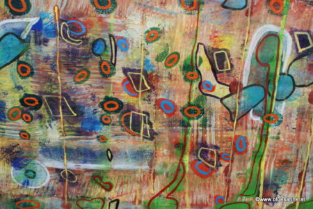 Golfing 19.04.2012 62 x 42 cm Acryl auf Stoff bespannt auf Kartonecken