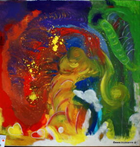 HeartBeat 24.09.2011 70 x 70 cm Acryl + Gouache auf Leinwand
