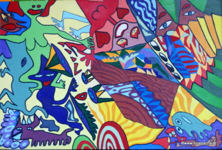 HoldMe 04.10.2012 60 x 40 cm Acryl + Marker auf Leinen-Malpappe