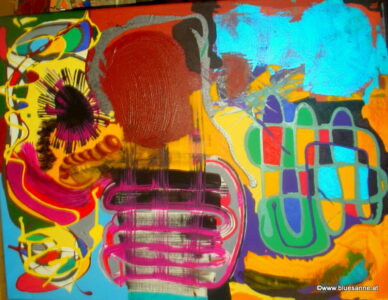 Input 29.10.2011 80 x 60 cm Acryl auf Leinwand