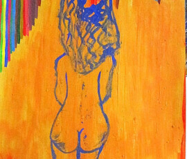 Jalousie 26.01 - 27.01.2003 44 x 30 cm Acryl auf Papier