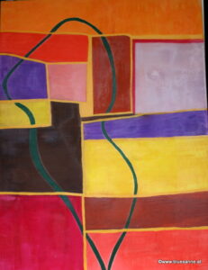 Leaf 31.01.2013 80 x 60 cm Acryl + Pastellkreide auf Leinwand