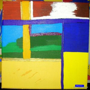 Littleone Two 20 x 20 cm Acryl + Gouache auf Leinwand
