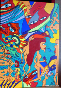 Love Talks 15.10.2015 70 x 50 cm Acryl + Marker auf Leinwand