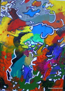 Mr.Hat 03.03.2012 70 x 50 cm Acryl auf Leinwand