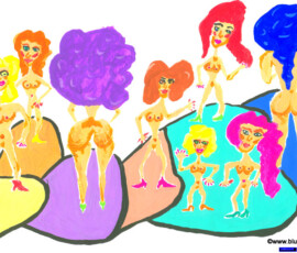 NakedDancefloor 05.01. - 06.01.2002 29,7 x 21 cm Wasserfarbe auf Papier naked dancefloor