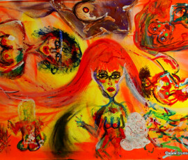Naked-Shine 10.04.2011 70 x 50 cm Acryl auf Leinwand