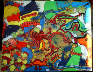 Natural 27.10.2018 - 21.11.2020 50 x 40 cm Acryl + Marker auf Leinwand