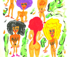 NatureWoman 04.01.2002 29,7 x 21 cm Wasserfarbe auf Papier