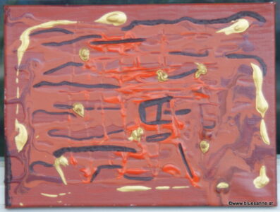 Orient 15.02.2012 24 x 18 cm Acryl auf Leinwand