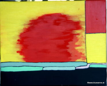 RedPoint 50 x 40 cm Acryl + Gouache auf Leinwand