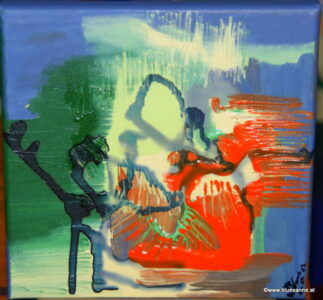 ShadowMe 11.11.2013 20 x 20 cm Acryl + Marker auf Leinwand