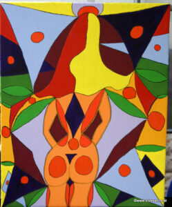 ShinyLady 10.04.2016-28.05.2018 50 x 40 cm Acryl + Tusche auf Leinwand