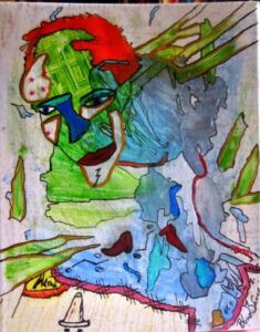 Sound&Vision
11.1. - 12.01.2016
25 x 20 cm
Acryl + Tinte auf Leinwand David Bowie