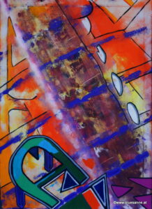 Traffic 05.02.2012 70 x 50 cm Acryl auf Leinwand