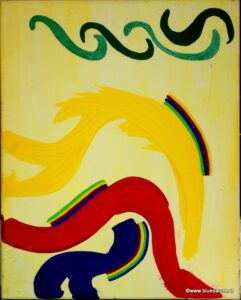 Under 01.04.2007 50 x 40 cm Acryl + Gouache + Pastellkreide auf Leinwand