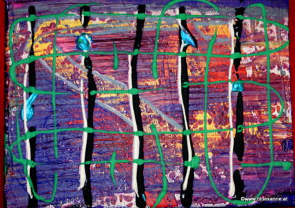 Violett 15.02.2012 24 x 18 cm Acryl auf Leinwand